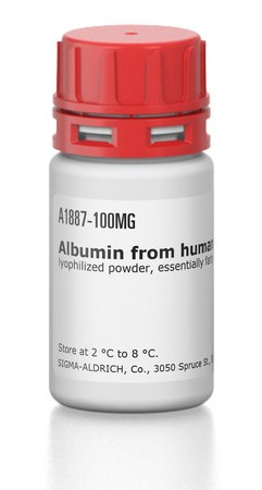 白蛋白 来源于人类血清 lyophilized powder, essentially fatty acid free