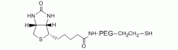 生物素 PEG 巯基, 生物素-PEG-SH，MW 600 Da，阿拉丁产品图