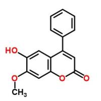 6-羟基-7-甲氧基-4-苯基香豆素;黄檀素