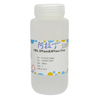 PBS, DNase&RNase Free,无菌过滤, BioReagent, 无DNA酶和RNA酶, 即用型, 用于细胞培养, 1×,阿拉丁