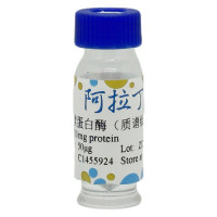 α-糜蛋白酶(质谱级),9004-07-3,无载体, 生物活性, 质谱级 (MS), 天然, EnzymoPure™, 冻干粉, 用于蛋白测序, 来源于牛胰腺; ≥30 U/mg protein (实测值见COA),阿拉丁