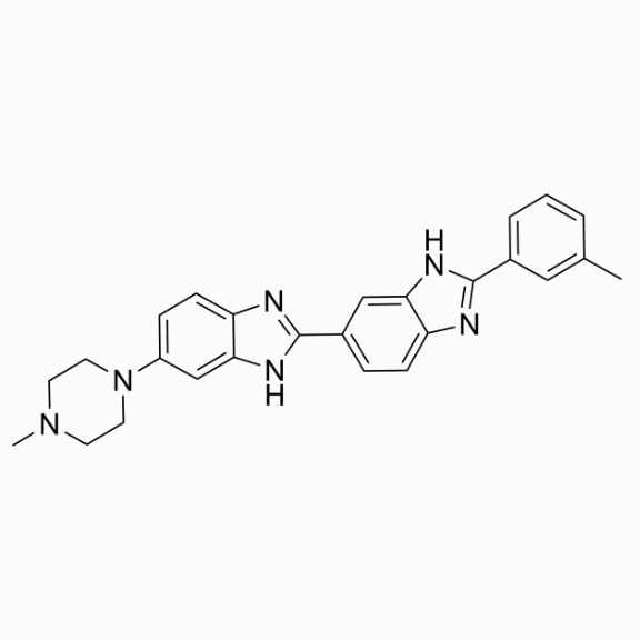 Hoechst 33258类似物2,23491-54-5,BioReagent, 用于显微镜, 生物染色剂, 适用于荧光分析, ≥98%,阿拉丁产品图