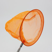 不锈钢可伸缩捕虫网,i-Quip™, 形状:圆形;网圈直径:20.5cm;网兜深:20cm;网眼孔径:2.5mm;伸展长度:38.5cm-86cm