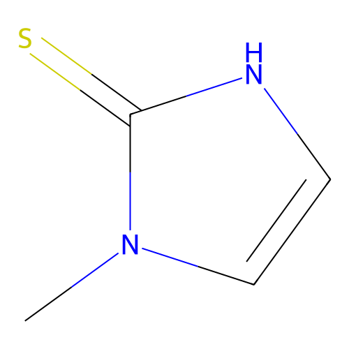 2-巯基-1-甲基咪唑,60-56-0,Moligand™, 10mM in DMSO,阿拉丁产品图