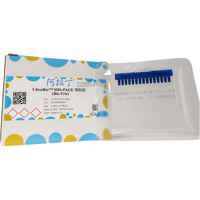 UltraBio™ SDS-PAGE预制胶 (Bis-Tris),BioReagent, 适用于电泳, Suitable for Denaturing PAGE, for western blot,阿拉丁