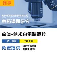 单体-纳米自组装/纳米自组装/中药研究