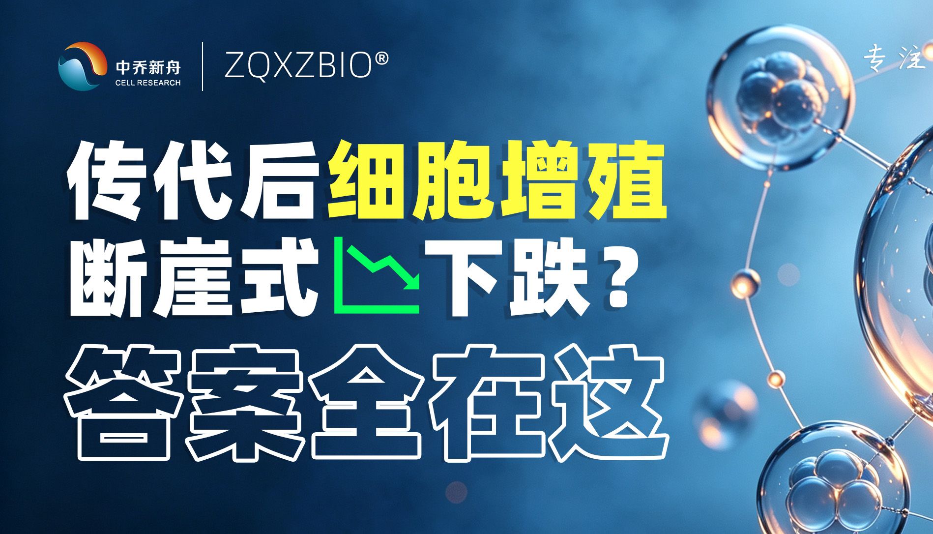 传代后细胞增殖断崖式下跌？答案全在这
