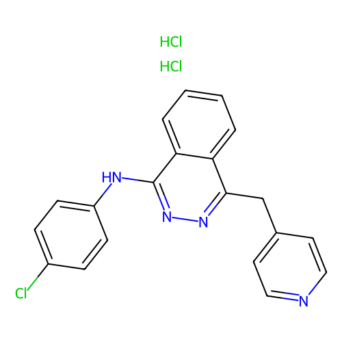 Vatalanib (PTK787) 2HCl,212141-51-0,10mM in DMSO,阿拉丁产品图