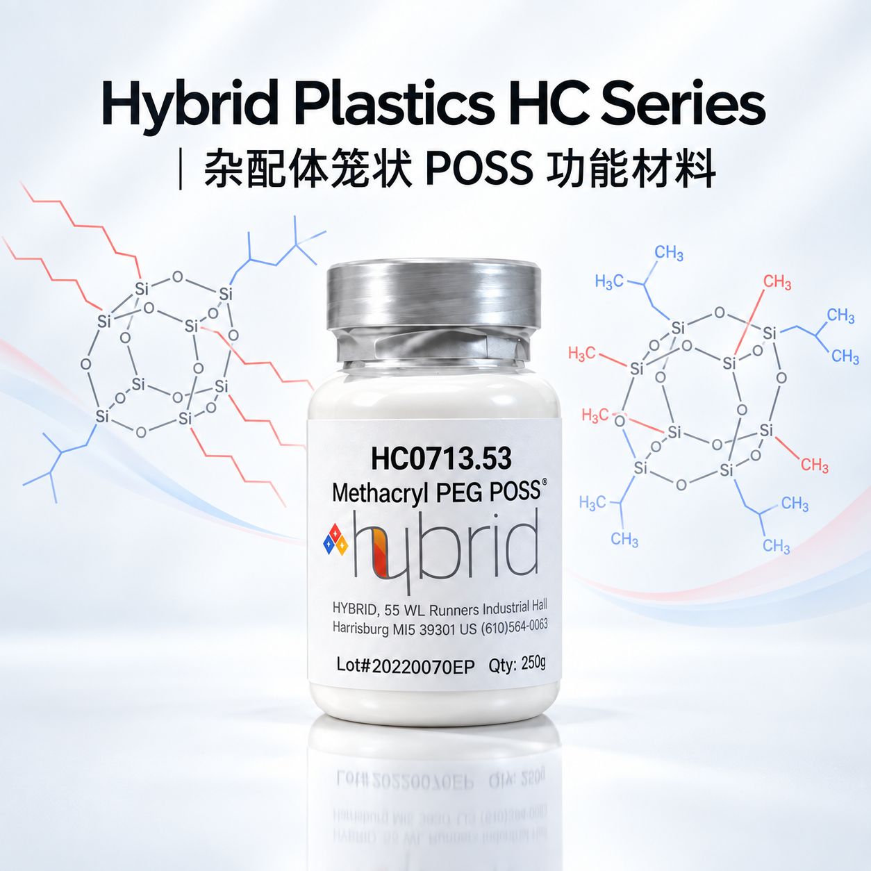 HeteroCage POSS® 杂配体笼状 POSS 功能材料 | Hybrid Plastics