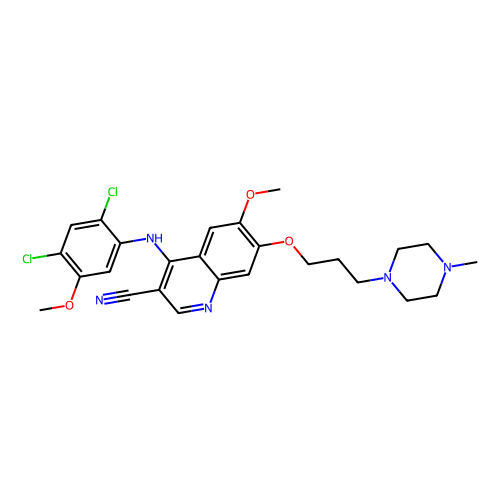 Bosutinib (SKI-606)，380843-75-4，Moligand™, 10mM in DMSO，阿拉丁产品图