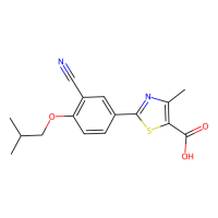 非布索坦,144060-53-7,Moligand™, 10mM in DMSO,阿拉丁