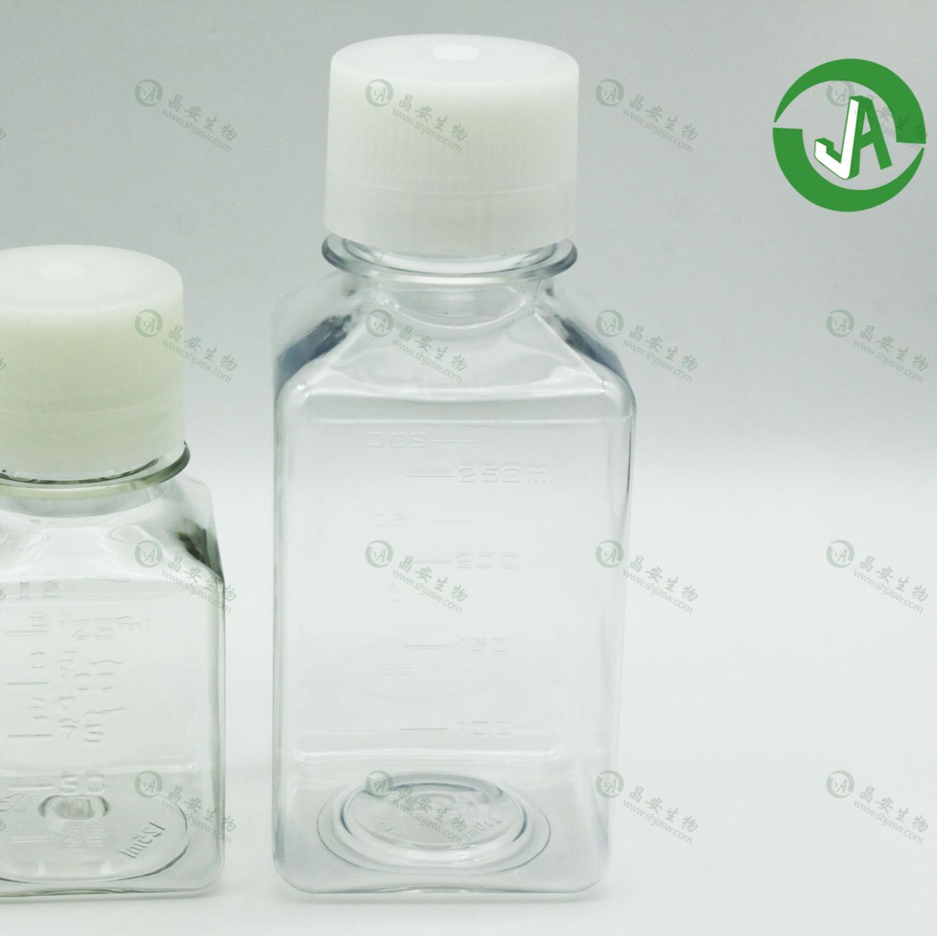 上海晶安生物无菌血清瓶/PET培养基分装瓶60ml125ml250ml500mL1L