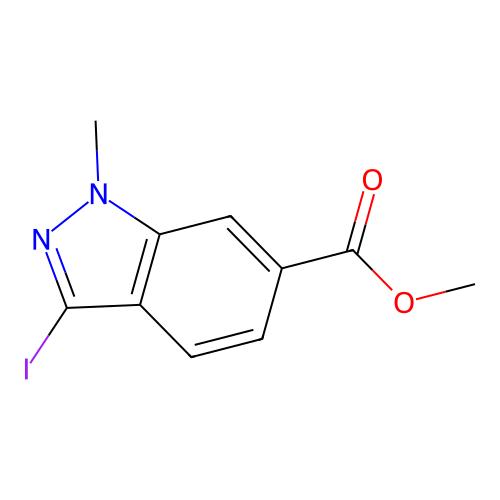 3-碘-1-甲基吲唑-6-羧酸甲酯,1041205-25-7,≥97%,阿拉丁产品图