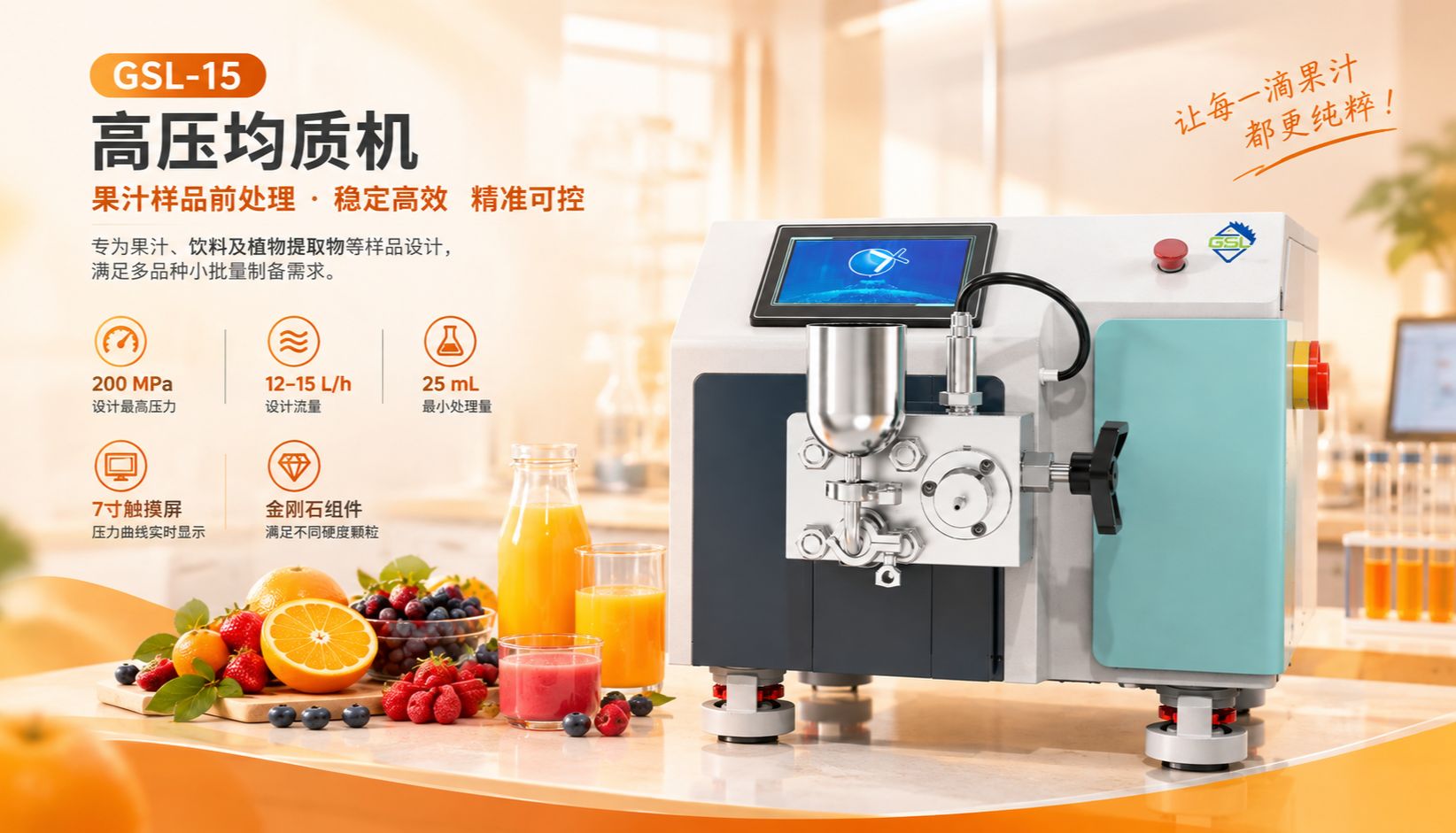 果汁样品前处理中的高压均质技术：粒径控制与体系稳定性提升