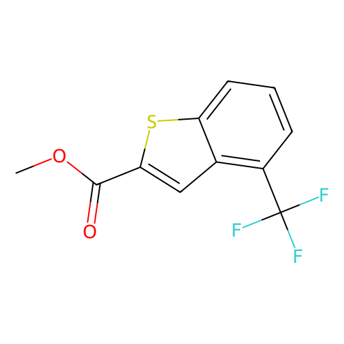 4-（三氟甲基）苯并[b]噻吩-2-羧酸甲酯，146137-87-3，98%，阿拉丁产品图
