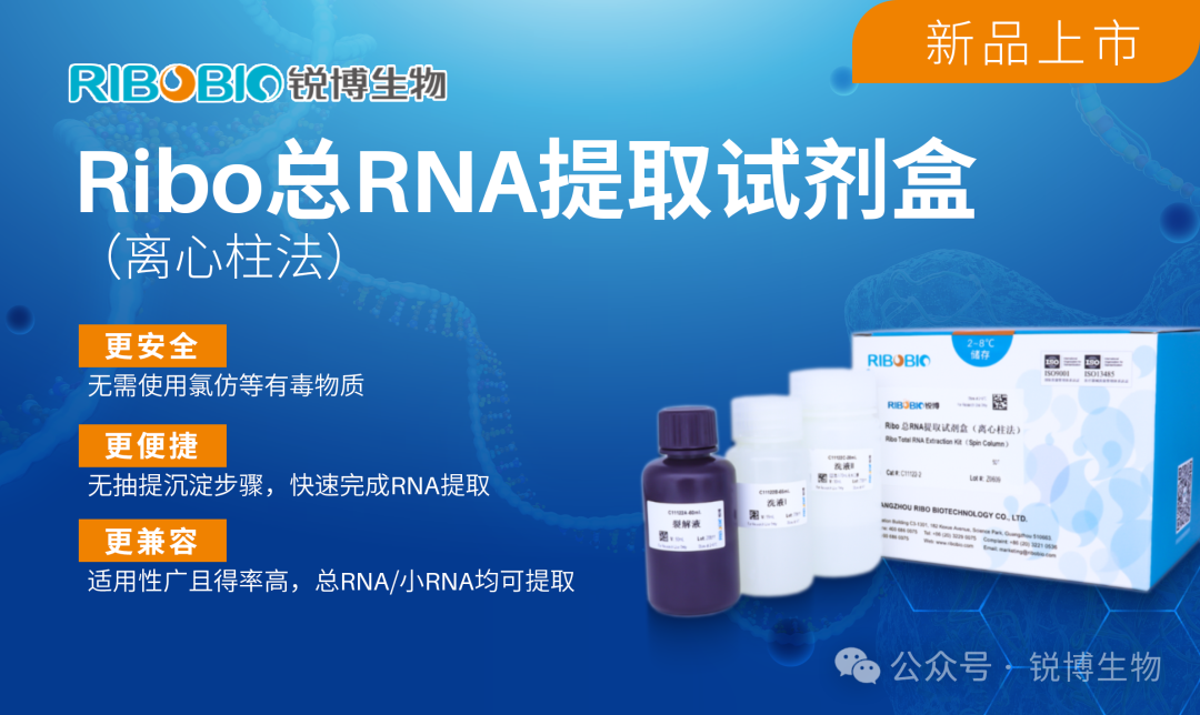 新品上市丨Ribo总RNA提取试剂盒（离心柱法）