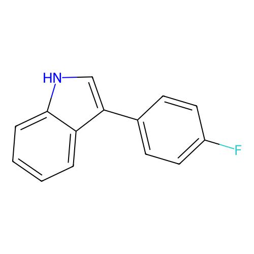 3-(4-氟-苯基)-1H-吲哚，101125-32-0，≥97%，阿拉丁产品图