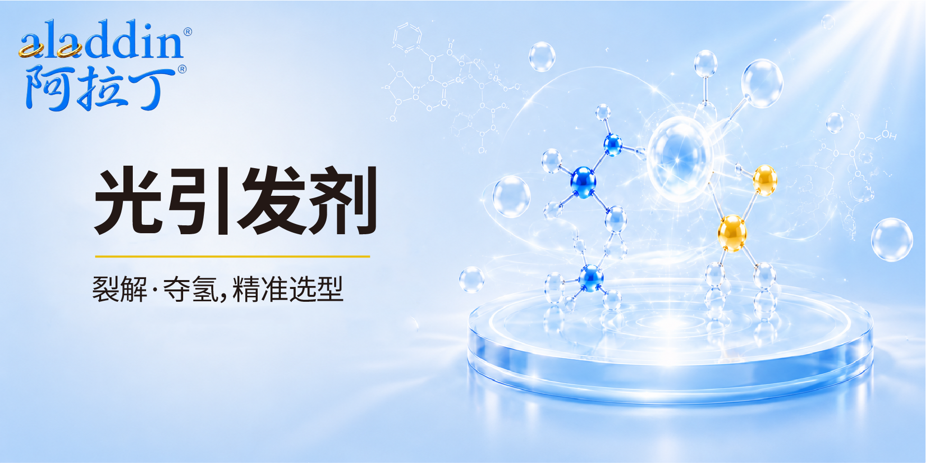 【阿拉丁】光引发剂：作用机理与选型逻辑
