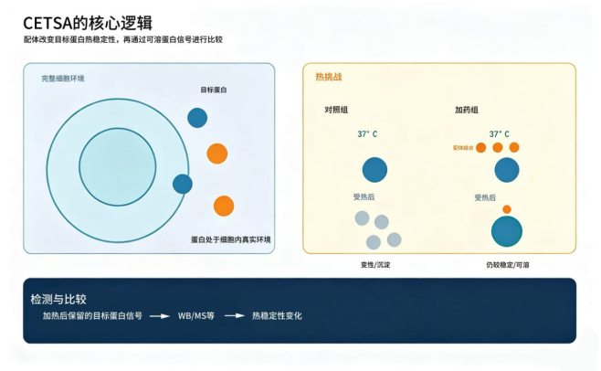 药物和靶点发生结合了吗？用 CETSA 在活细胞里看一眼