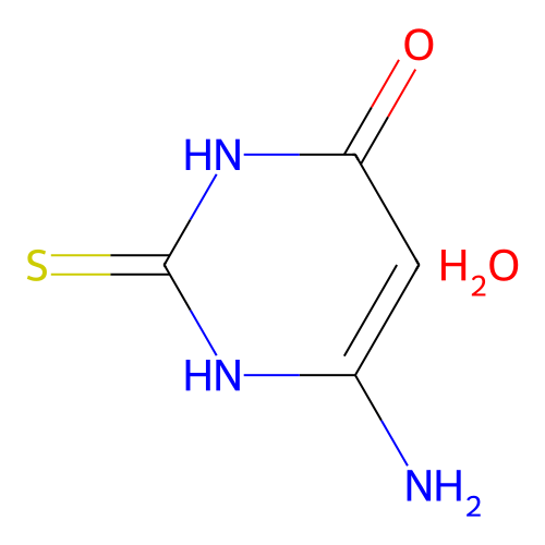 4-氨基-6-羟基-2-巯基嘧啶水合物，65802-56-4，≥98%，阿拉丁产品图