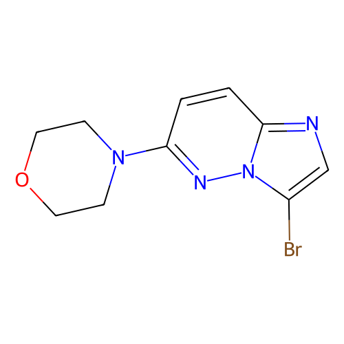 4-(3-溴咪唑并[1,2-b]哒嗪-6-基)吗啉，1012343-72-4，≥96%，阿拉丁产品图