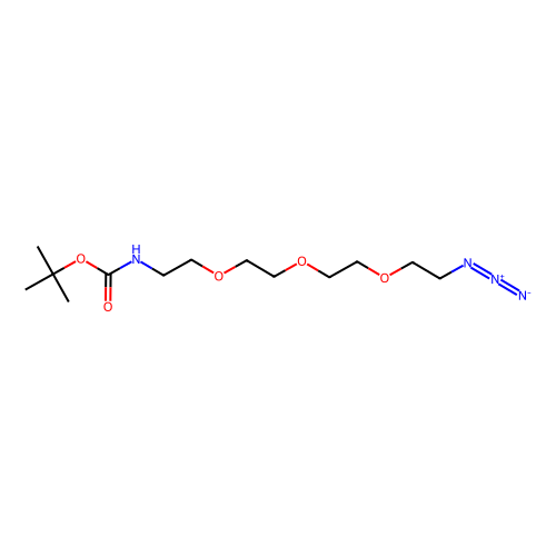 Boc-N-氨基-PEG3-叠氮化物,642091-68-7,≥95%,阿拉丁产品图