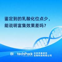 鉴定到的乳酸化位点少，能说明富集效果差吗？