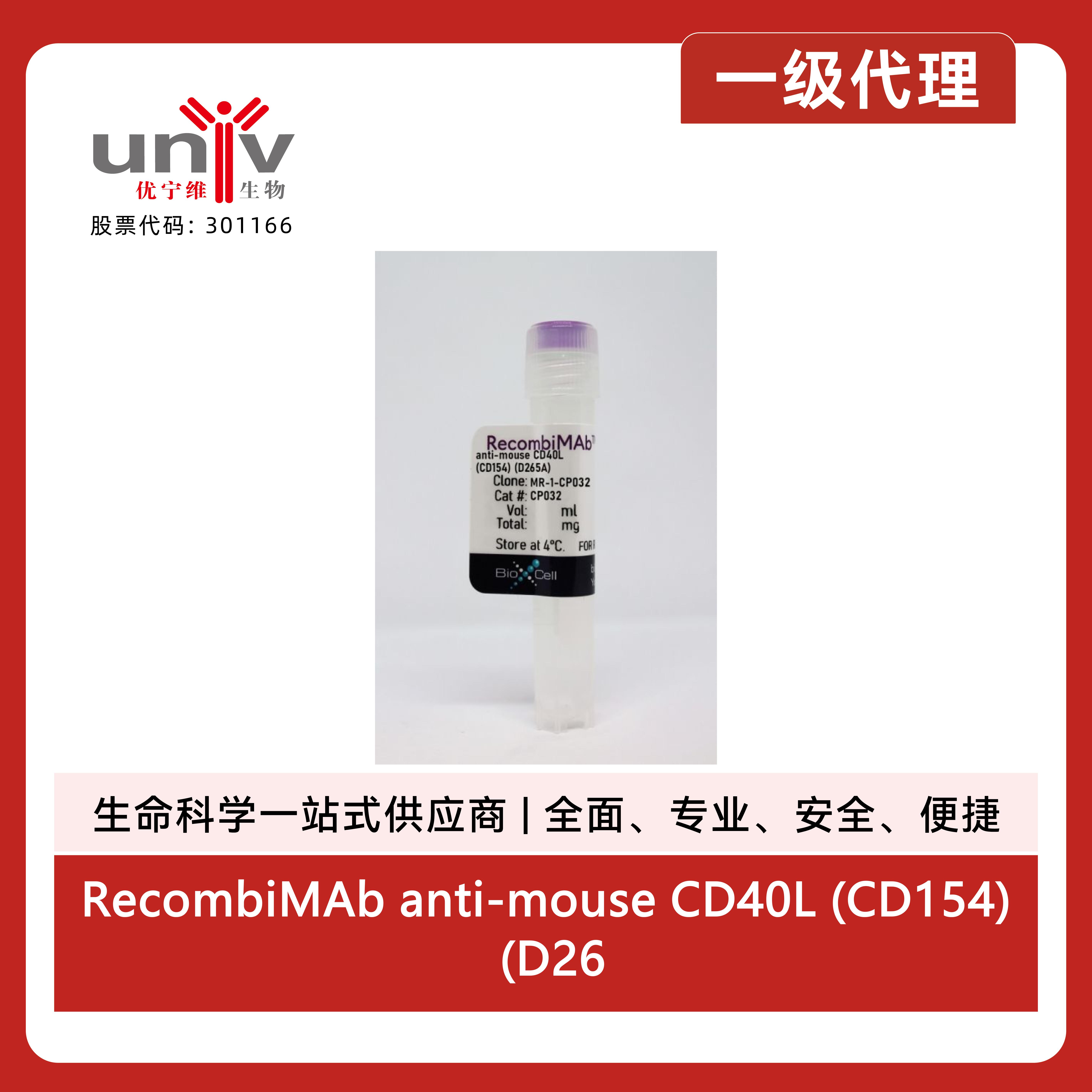 RecombiMAb anti-mouse CD40L (CD154) (D265A)产品图