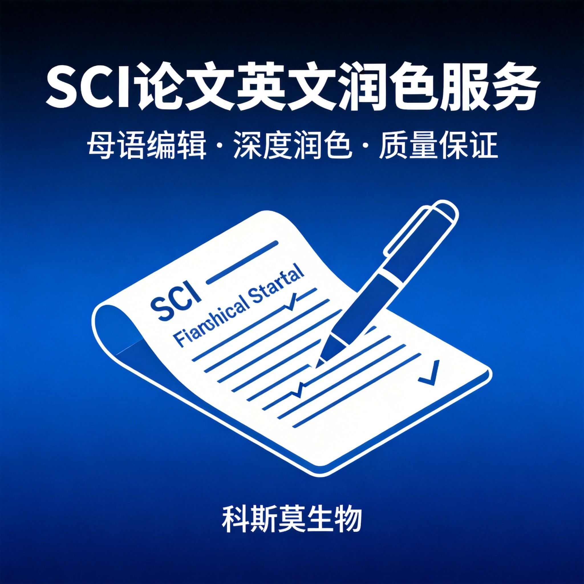 SCI论文英文润色服务