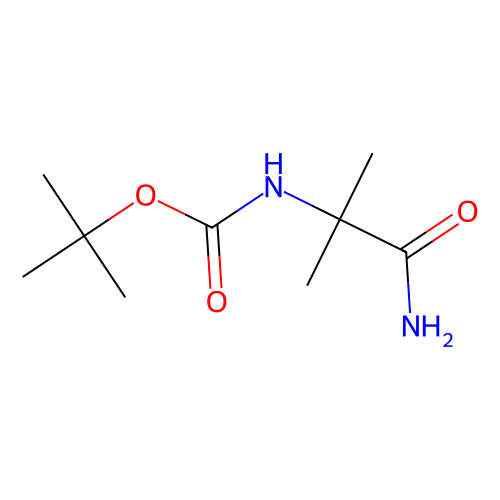 Boc-2-氨基异丁酸酰胺，73470-46-9，≥95%，阿拉丁产品图