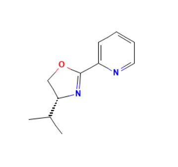2-[（4R）-4,5-二氢-4-异丙基-2-恶唑基]吡啶，132187-16-7，≥98%,≥99%(ee)，阿拉丁产品图