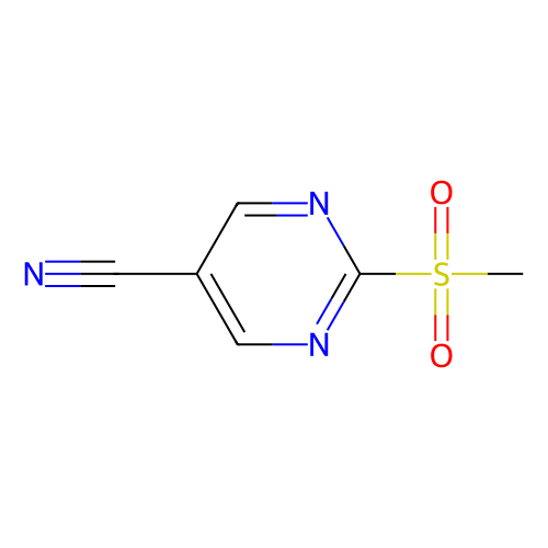 2-(甲基磺酰基)嘧啶-5-甲腈,38275-50-2,≥95%,阿拉丁产品图