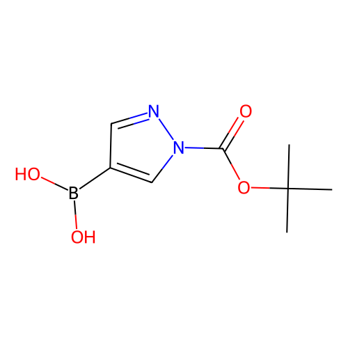 N-Boc-吡唑-4-硼酸（含不等量酸酐），1188405-87-9，≥98%，阿拉丁产品图