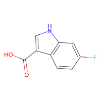6-氟-1H-吲哚-3-羧酸，23077-44-3，≥97%，阿拉丁