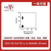 CD27-PE-Vio770, h, m, REA499, 30 tests