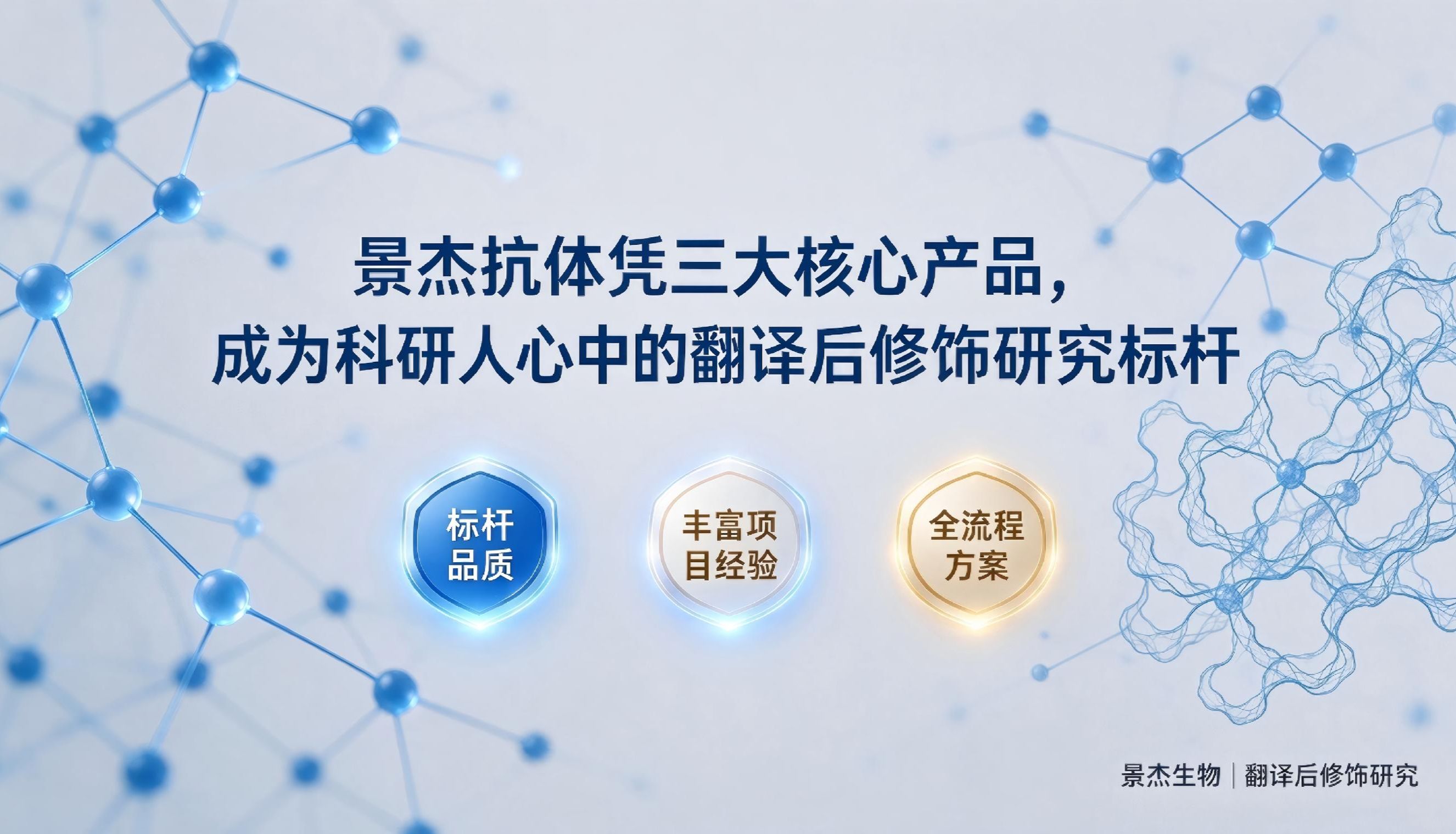 景杰抗体凭三大核心产品，成为科研人心中的翻译后修饰研究标杆