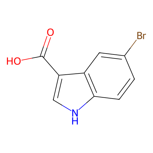 5-溴吲哚-3-甲酸，10406-06-1，≥98%，阿拉丁产品图