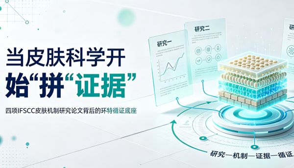 当皮肤科学开始“拼证据”：四项IFSCC皮肤机制研究论文背后的环特循证底座
