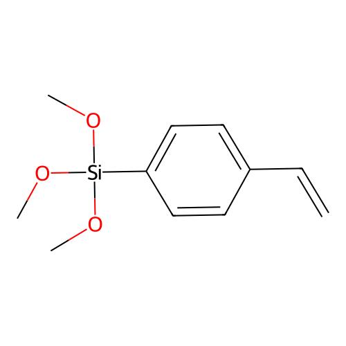三甲氧基(4-乙烯基苯基)硅烷,18001-13-3,≥96%,阿拉丁产品图