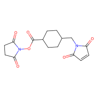 4-(N-马来酰亚胺甲基)环己烷羧酸 -N-琥珀酰亚胺酯(SMCC)，64987-85-5，≥98%(HPLC)，阿拉丁