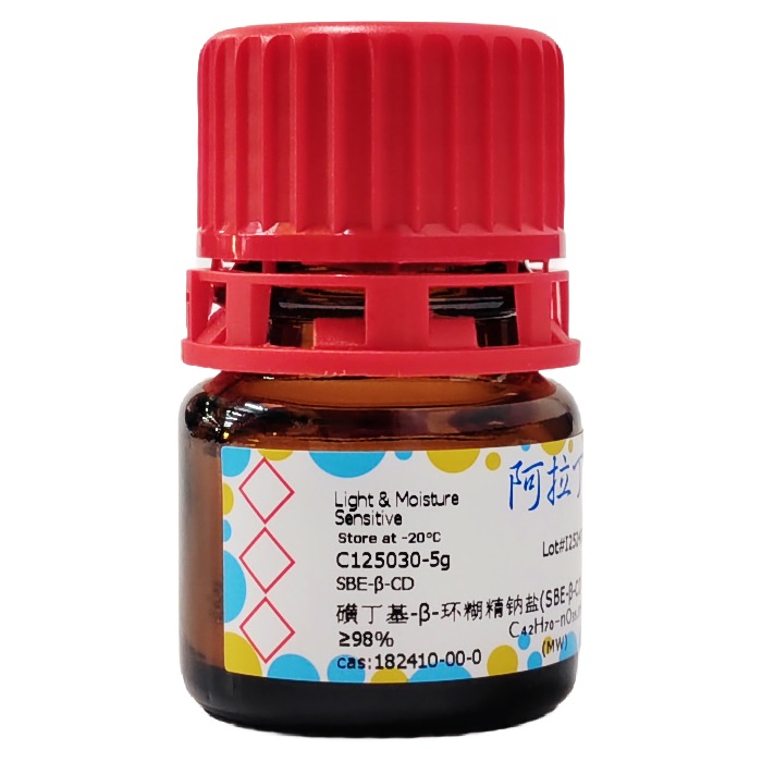 磺丁基-β-环糊精钠盐(SBE-β-CD)，182410-00-0，≥98%，阿拉丁产品图
