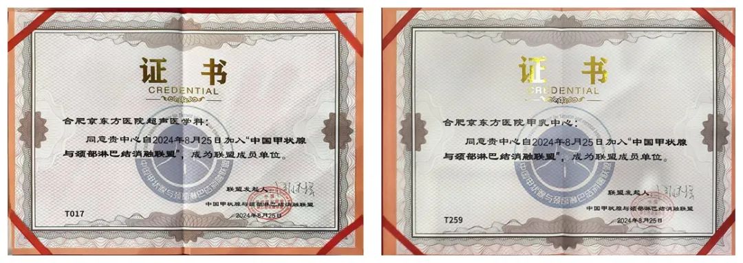加入国家队！合肥京东方医院成为「中国甲状腺与颈部淋巴结消融联盟」首批成员单位