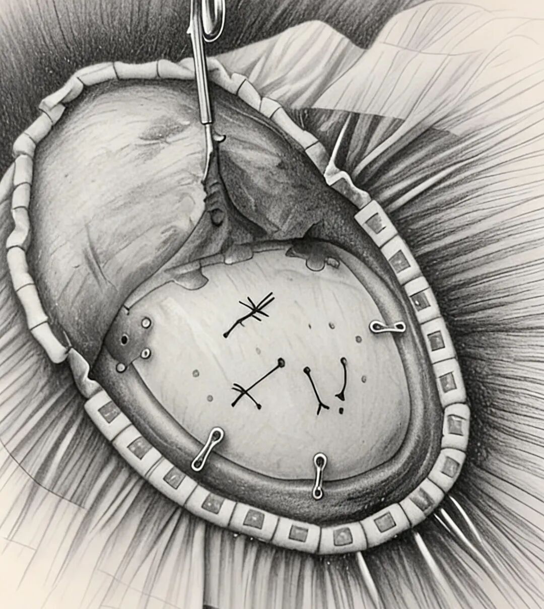 12 cm 颅骨缺口  这样被重塑