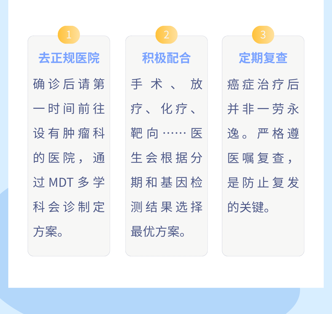防癌三件事 越早越好！