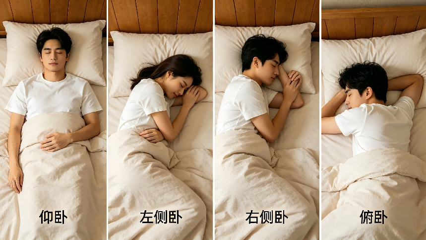 睡姿选对,一夜好睡!别让错误睡姿悄悄伤身体