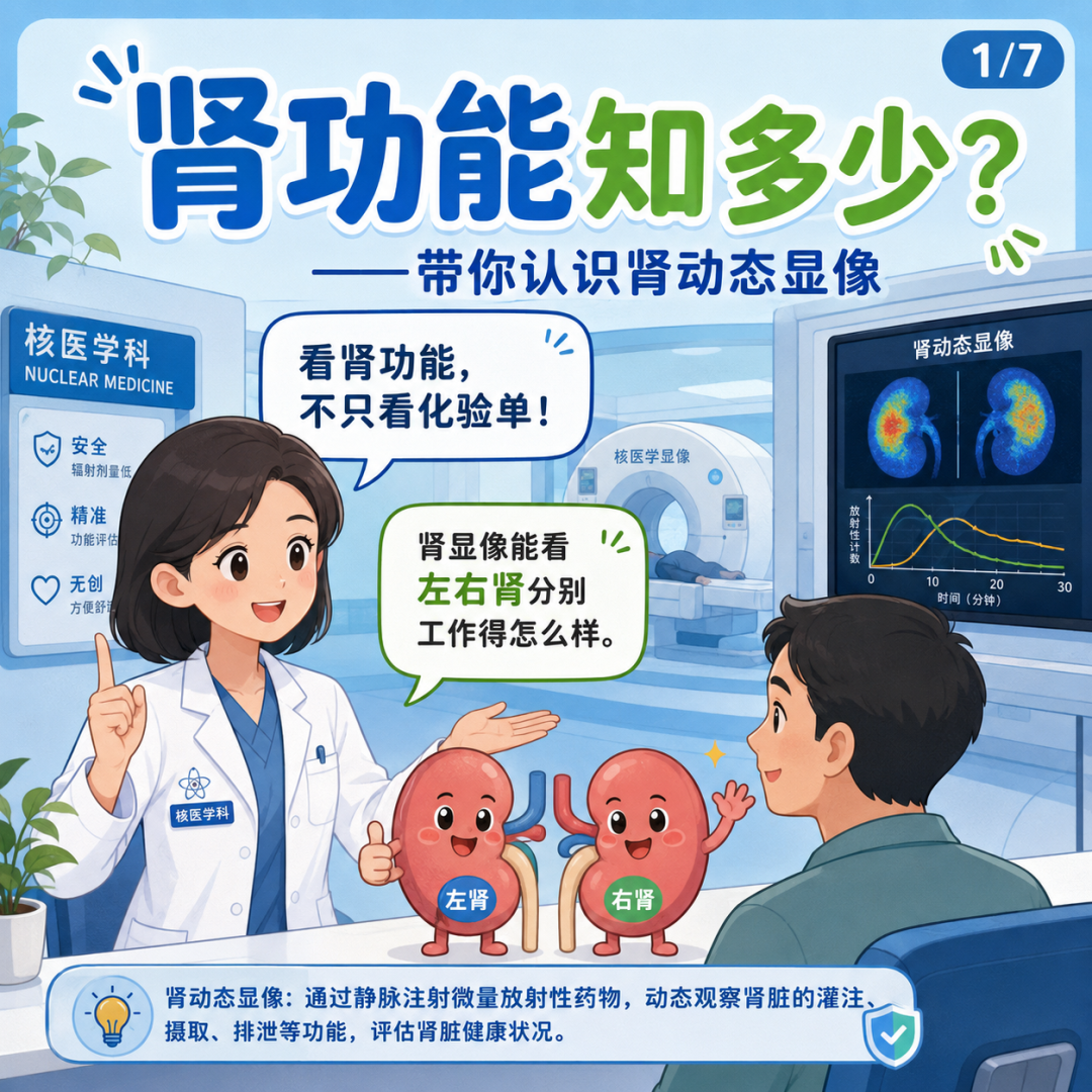 肾功能知多少？一图读懂肾功能与肾动态显像检查