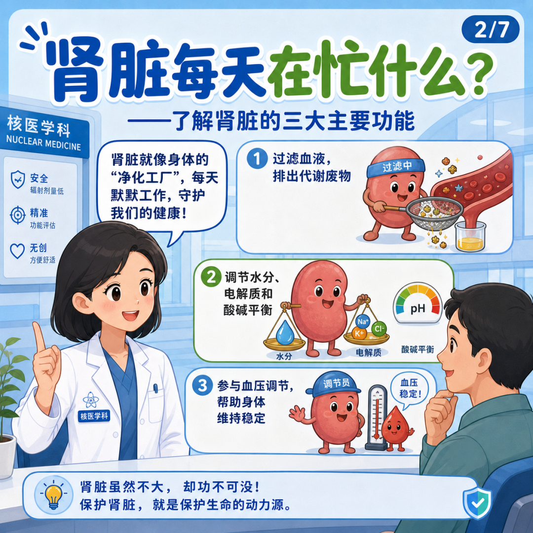 肾功能知多少？一图读懂肾功能与肾动态显像检查