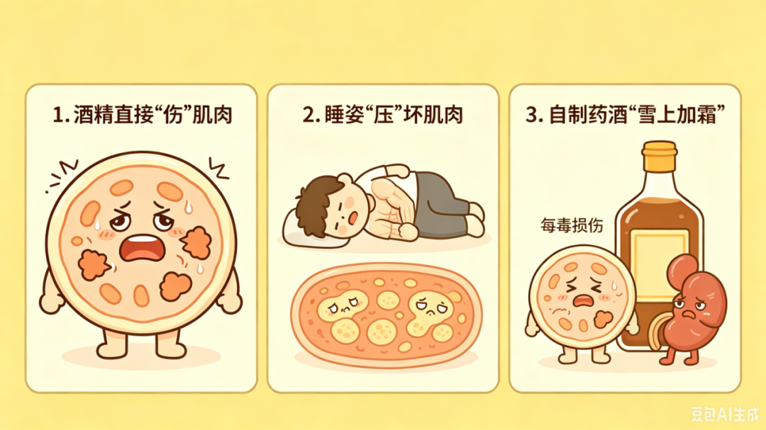 中山医声 | 离谱中的离谱!喝酒把「肌肉」喝没啦!!!