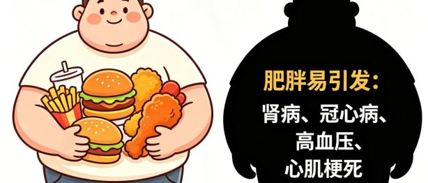 桂林男子过度肥胖「压」坏肾脏！医生提醒：肥胖除诱发三高，还严重损害肾脏