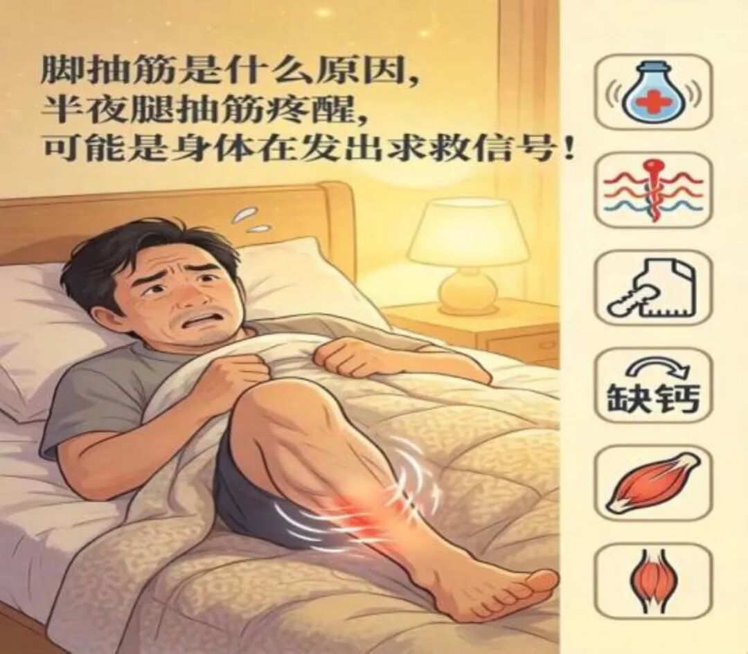 【人医科普】老人频繁脚抽筋,别一味补钙!顽固抽筋警惕甲状旁腺功能减退